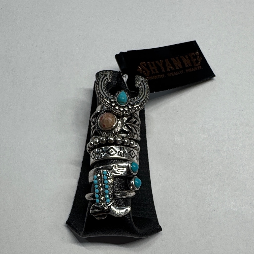 Shyanne Silver And Blue Ring Collection